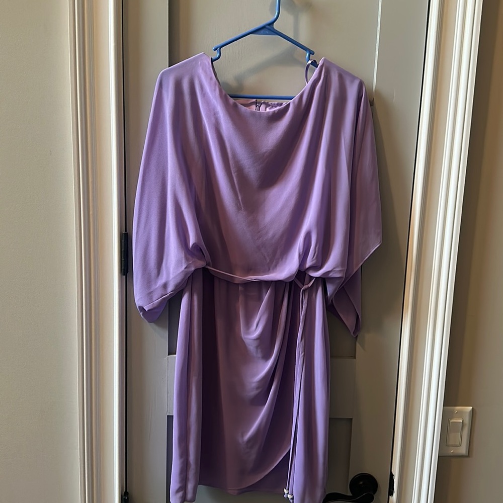 Purple work once Jessica Howard midi dress